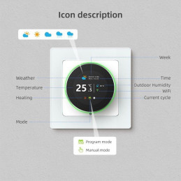 IMMAX NEO LITE SMART termostat pro podlahové topení 3A, Wi-Fi, TUYA
