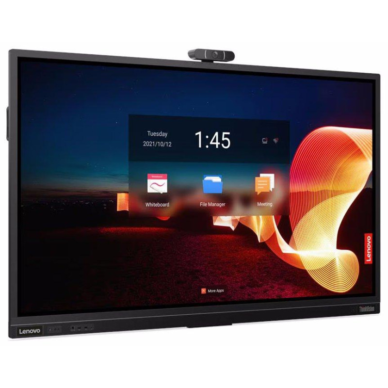Lenovo ThinkVision T75 with camera/ 75" IPS/ 3840x2160/ 16:9/ 400cd/m2cmd/ 1200:1/ 8ms/ HDMI/ DP/ USB/ VESA/ RJ45/ PIVOT