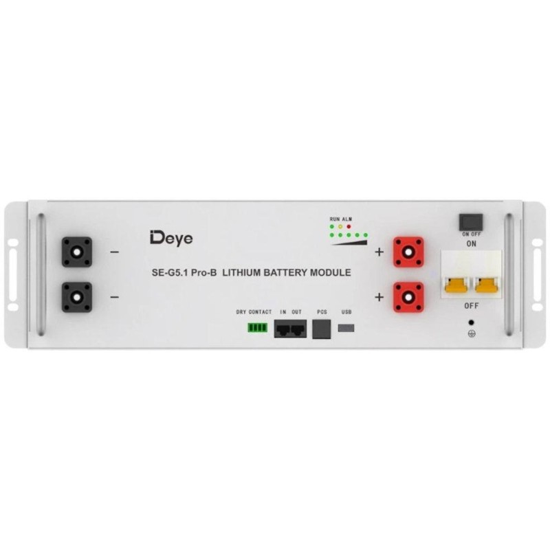 Solarmi úložiště Deye SE-G5.1 Pro-B, 51,2V/5.12 kWh, LV, rackmount