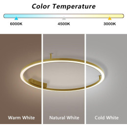 IMMAX NEO FINO SMART LED stropní (nástěnné) svítidlo zlaté 80cm 55W 4285lm, DO, Zigbee 3.0 TUYA