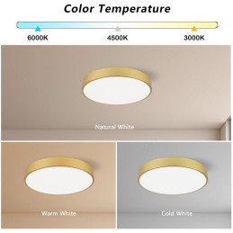 IMMAX NEO LITE SEMPLICI SMART LED stropní svítidlo zlaté 40cm 36W 2736 lm, BEACON gold, Wi-Fi, TUYA