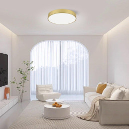 IMMAX NEO LITE SEMPLICI SMART LED stropní svítidlo zlaté 40cm 36W 2736 lm, BEACON gold, Wi-Fi, TUYA