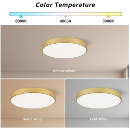 IMMAX NEO LITE SEMPLICI SMART LED stropní svítidlo zlaté 60cm 60W 4500 lm, BEACON gold, Wi-Fi, TUYA