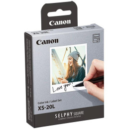 Canon XS-20L Color ink/label set - čtvercový papír
