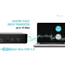 I-tec dokovací stanice Universal Intelligent Dual Display Docking Station, Power Delivery 100W