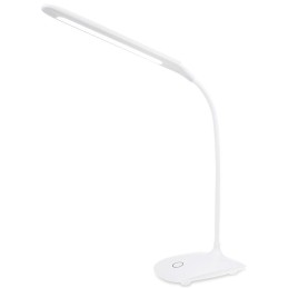 Colorway stolní LED lampa / CW-DL07FB-W/ Flexible 360°/ Integrovaná baterie / Bílá