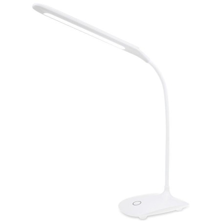 Colorway stolní LED lampa / CW-DL07FB-W/ Flexible 360°/ Integrovaná baterie / Bílá