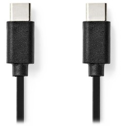 NEDIS kabel USB 2.0/ zástrčka USB-C - zástrčka USB-C/ černý/ bulk/ 1m