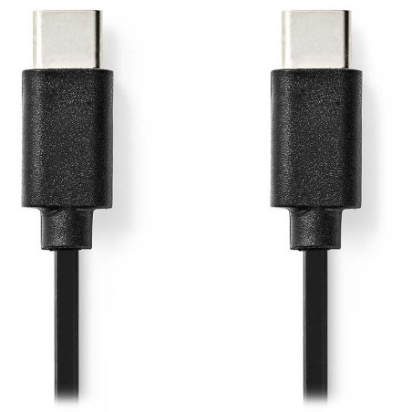 NEDIS kabel USB 2.0/ zástrčka USB-C - zástrčka USB-C/ černý/ bulk/ 1m