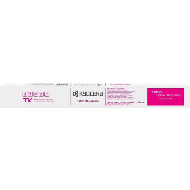 Kyocera Toner TK-8455M magenta na 12 000 A4 (při 5% pokrytí), pro TASKalfa MZ2501ci