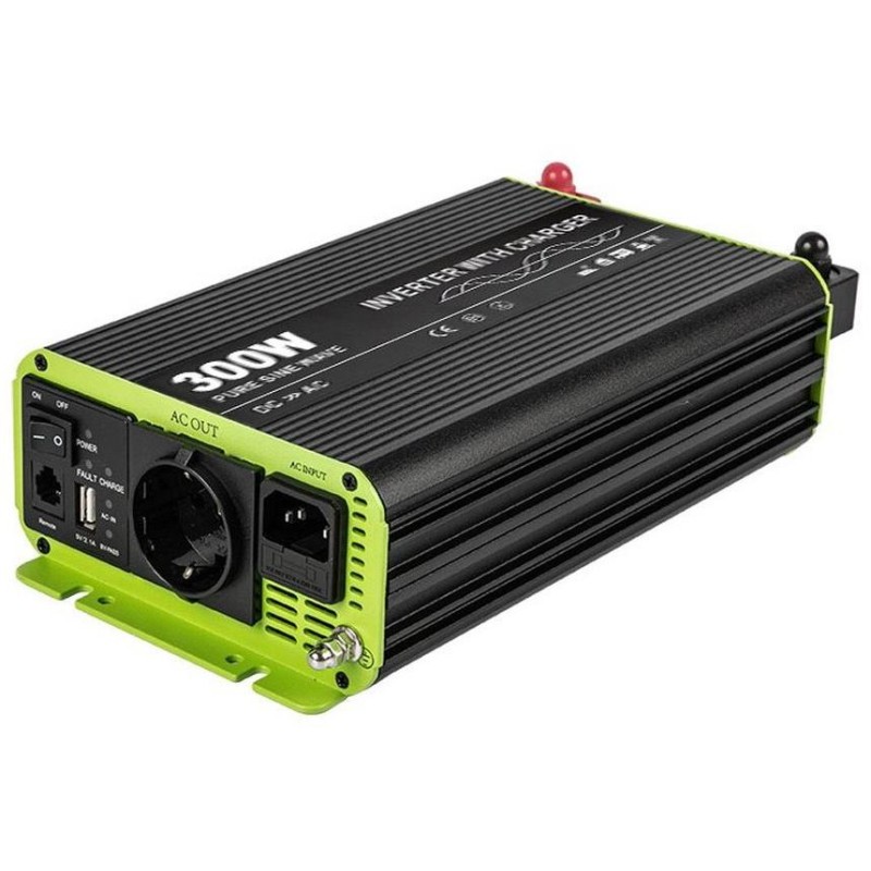 KOSUNPOWER UPS záložní zdroj s externí baterií 300W, baterie 12V / AC230V čistý sinus