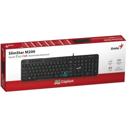 GENIUS Slimstar M200/ Drátová/ Copilot/ USB/ černá/ CZ+SK layout