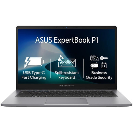 ASUS ExpertBook P1/ i3-1315U/ 8 GB DDR/ 512 GB SSD/ Intel® UHD/ 15,6" FHD, matowy/ W11H/ szary