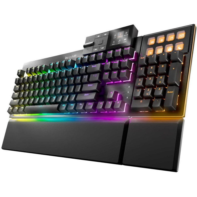 Be quiet! DARK MOUNT Silent Tactile keyboard / silent / modular / ARGB / 8 function keys / distinct keystroke / US / black