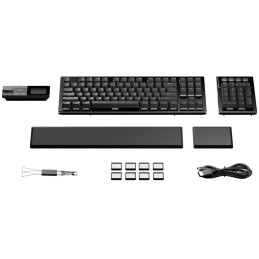 Be quiet! klávesnice DARK MOUNT Silent Tactile / tichá / modulární / ARGB / 8 funk. kláves / zřetelný stisk / US / černá