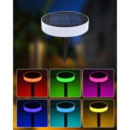 IMMAX NEO LITE SMART solární svítidlo ROUND, RGB, IP65, BT, TUYA, 1,9W, TUYA