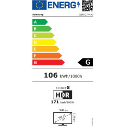 SAMSUNG SMART QLED TV 65"/ QE65Q7F/ 4K Ultra HD 3840x2160/ DVB-T2/S2/C/ H.265/HEVC/ 3xHDMI/ 1xUSB/ Wi-Fi/ LAN/ G