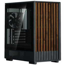 Zalman skříň P10 Namu / miniT/ 3x120mm fan / USB 3.0 / USB-C / dřevěné doplňky / černá