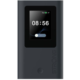 STRONG 5G MIFI AX1800/ Wi-Fi standard 802.11ax/ 574 Mbps@2.4 GHz/ 1201Mbps@5GHz/ 1x nano SIM slot/ 1x USB-C/ black