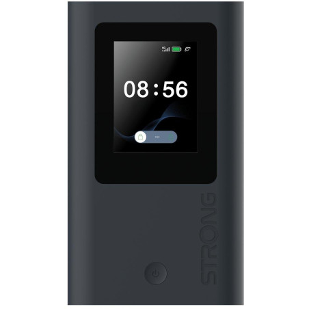 STRONG 5G MIFI AX1800/ Wi-Fi standard 802.11ax/ 574 Mbps@2.4 GHz/ 1201Mbps@5GHz/ 1x nano SIM slot/ 1x USB-C/ black