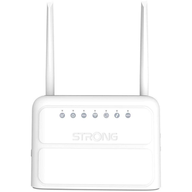 STRONG 4G LTE router 360/ Wi-Fi štandard 802.11 b/g/n/ 300 Mbit/s/ 2,4GHz/ 4x LAN/ 1x SIM slot/ 2 odnímateľné antény