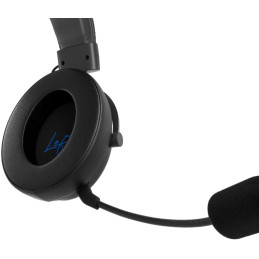 Endorfy náušníky Leather / PU kůže / paměťová pěna / univerzální / černé