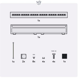 Ubiquiti Ethernet Surge Protection Panel 24 - Přepěťová ochrana do racku, pro 24 zařízení, 10GbE, PoE++, 20kA
