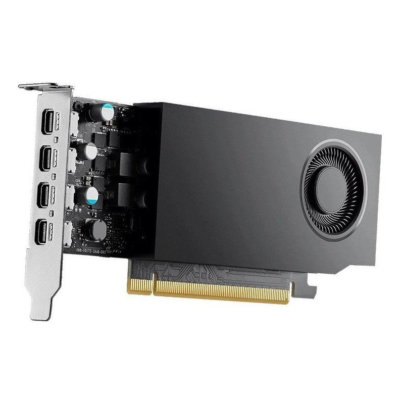 NVIDIA RTX A1000 / 8GB GDDR6 / PCIe 4.0 x8 / 4x MiniDP / Low Profile bracket included