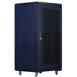 XtendLan 18U/600x1000 stojanový, černý, perforované dveře a záda