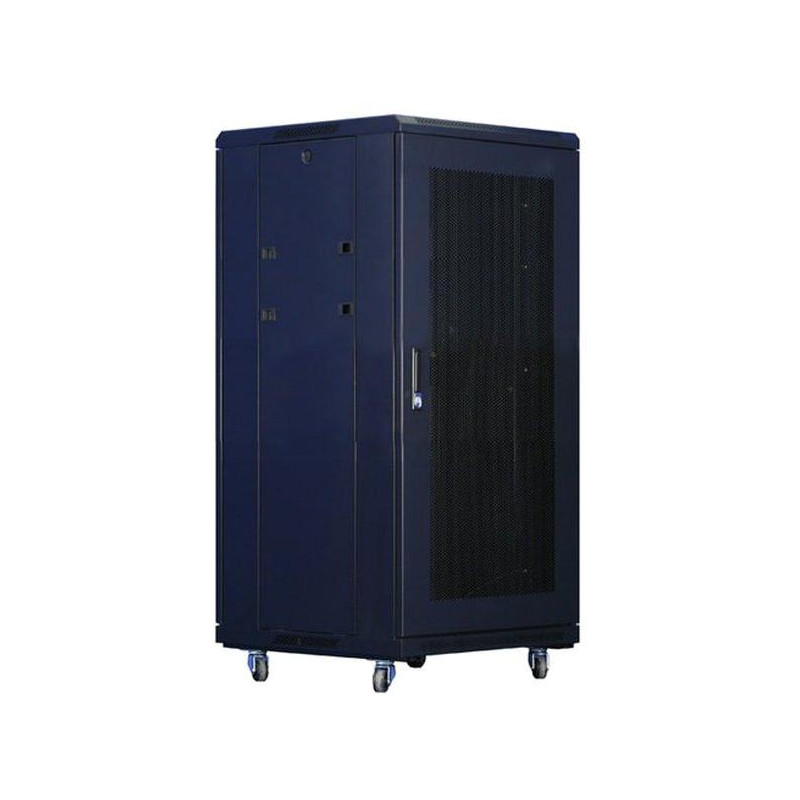 XtendLan 18U/600x1000 stojanový, černý, perforované dveře a záda