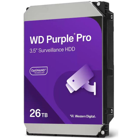 WD PURPLE PRO 26TB / WD260PURP / SATA 6 Gb/s / Wewnętrzny 3,5" / 7200 obr./min / 512 MB