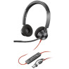Słuchawki stereo Poly Blackwire 3320 USB-C + adapter USB-C/A