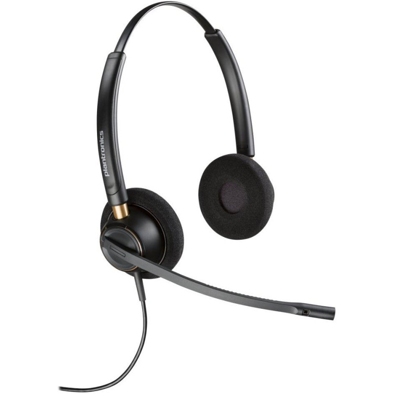 Poly EncorePro 520 Binaural Headset +Quick Disconnect EMEA - INTL English Loc Euro plug
