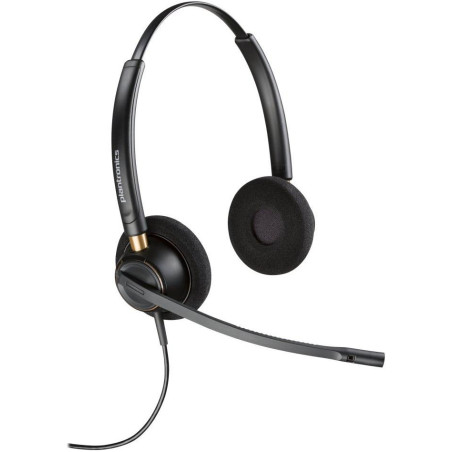 Poly EncorePro 520 Binaurales Headset + Schnelltrennung EMEA - INTL Englisch Loc Eurostecker