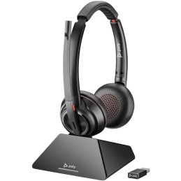 Poly Savi 8220 - Savi 8200 series - headset - headset - DECT / Bluetooth - wireless