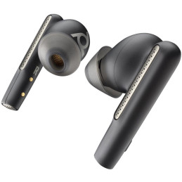 Poly Voyager Free 60+ UC M Carbon Black Earbuds +BT700 USB-C Adapter +Touchscreen Charge Case