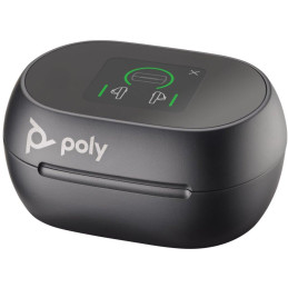 Poly Voyager Free 60+ UC M Carbon Black Earbuds +BT700 USB-C Adapter +Touchscreen Charge Case