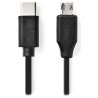 NEDIS USB 2.0 cable/ USB-C plug - USB micro-B plug/ black/ bulk/ 1m