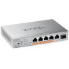 Zyxel XMG-105HP 5 Ports 2.5G + 1 SFP+, 4 ports 70W total PoE++ Desktop MultiGig unmanaged Switch