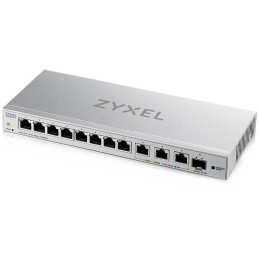 Zyxel XGS1250-12 v2, 12-portowy gigabitowy przełącznik stacjonarny zarządzany przez sieć z 8 portami 1G + 3 portami MultiGig 1/2