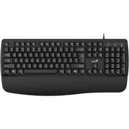 GENIUS KB-123 / Kabelgebunden mit Abdeckung / Copilot / USB / schwarz / CZ+SK-Layout
