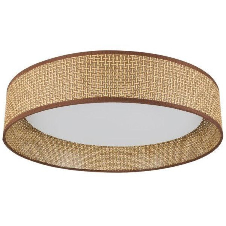 Lampa sufitowa LED IMMAX NEO LITE LONA SMART, 36W, CCT, Wi-Fi, TUYA, BEACON, brązowo-beżowa