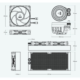 ARCTIC vodní chladič Liquid Freezer III Pro 280 ARGB