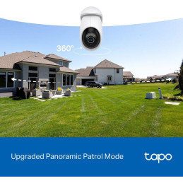 TP-Link Tapo C560WS - Venkovní Wi-Fi kamera s rozlišením 4k, rotace a sledování pohybu 360°, noční vidění, 1x LAN, IP66