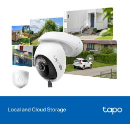 TP-Link Tapo C560WS - Venkovní Wi-Fi kamera s rozlišením 4k, rotace a sledování pohybu 360°, noční vidění, 1x LAN, IP66