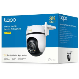 TP-Link Tapo C530WS - Venkovní Wi-Fi kamera s rozlišením 3K, rotace a sledování pohybu 360°, noční vidění, 1x LAN, IP66