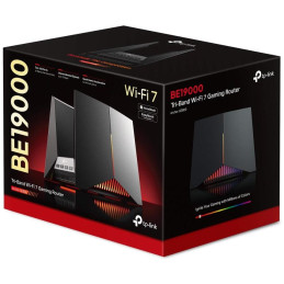 TP-Link Archer GE800 BE19000 WiFi 7 Herní router, 2x 10Gbit WAN/LAN RJ45/SFP+ Combo, 4x 2,5GLAN, USB 3.0, EasyMesh
