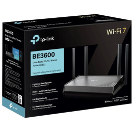 TP-Link Archer BE220 BE3600 WiFi 7 router, 1x GWAN, 4x GLAN, EasyMesh