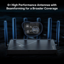 TP-Link Archer BE400 BE6500 WiFi 7 router, 2x 2,5GWAN/LAN, 3x GLAN, USB 3.0, EasyMesh