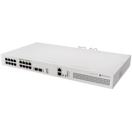 MikroTik Switch CRS418-8P-8G-2S+RM, 8x GbE, 8x GbE PoE+, 2x SFP+, RouterOS, L5, Rack (PoE budget max. 150W)
